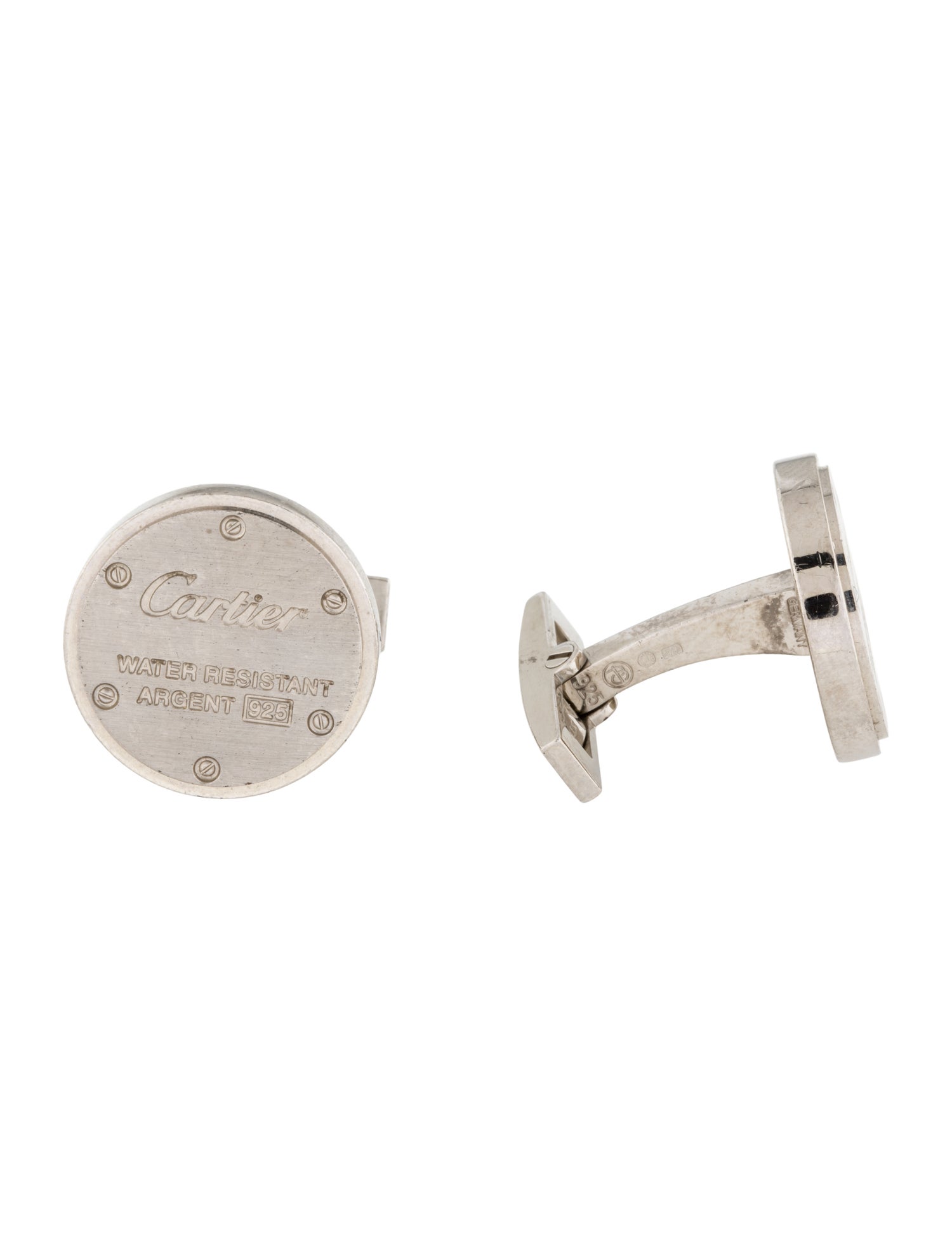 Cartier Water Resistant Decor Cufflinks