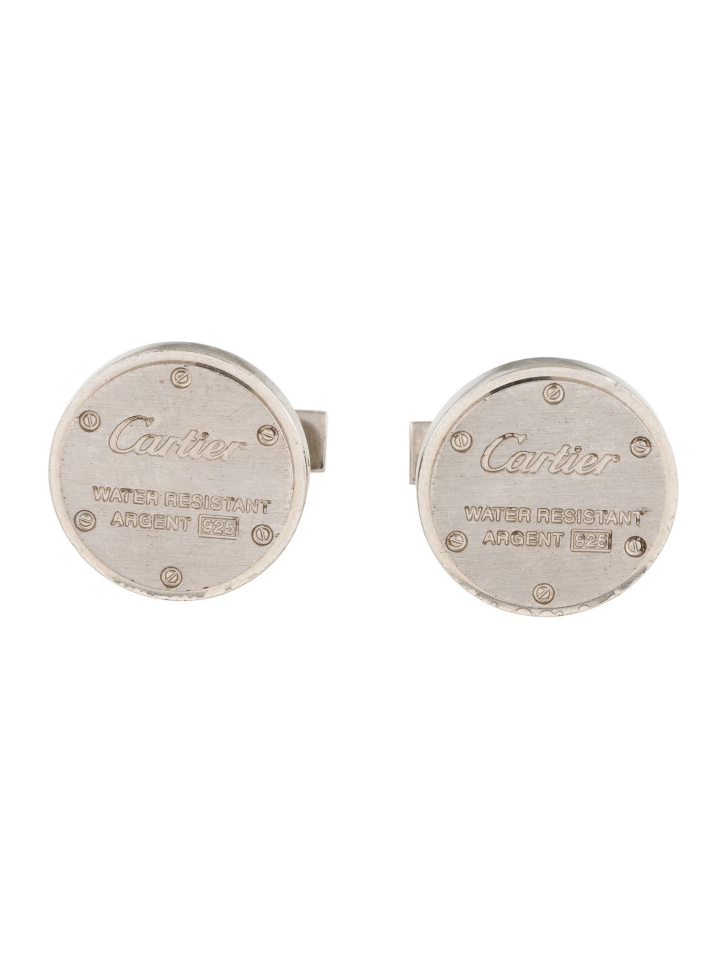 Cartier Water Resistant Decor Cufflinks