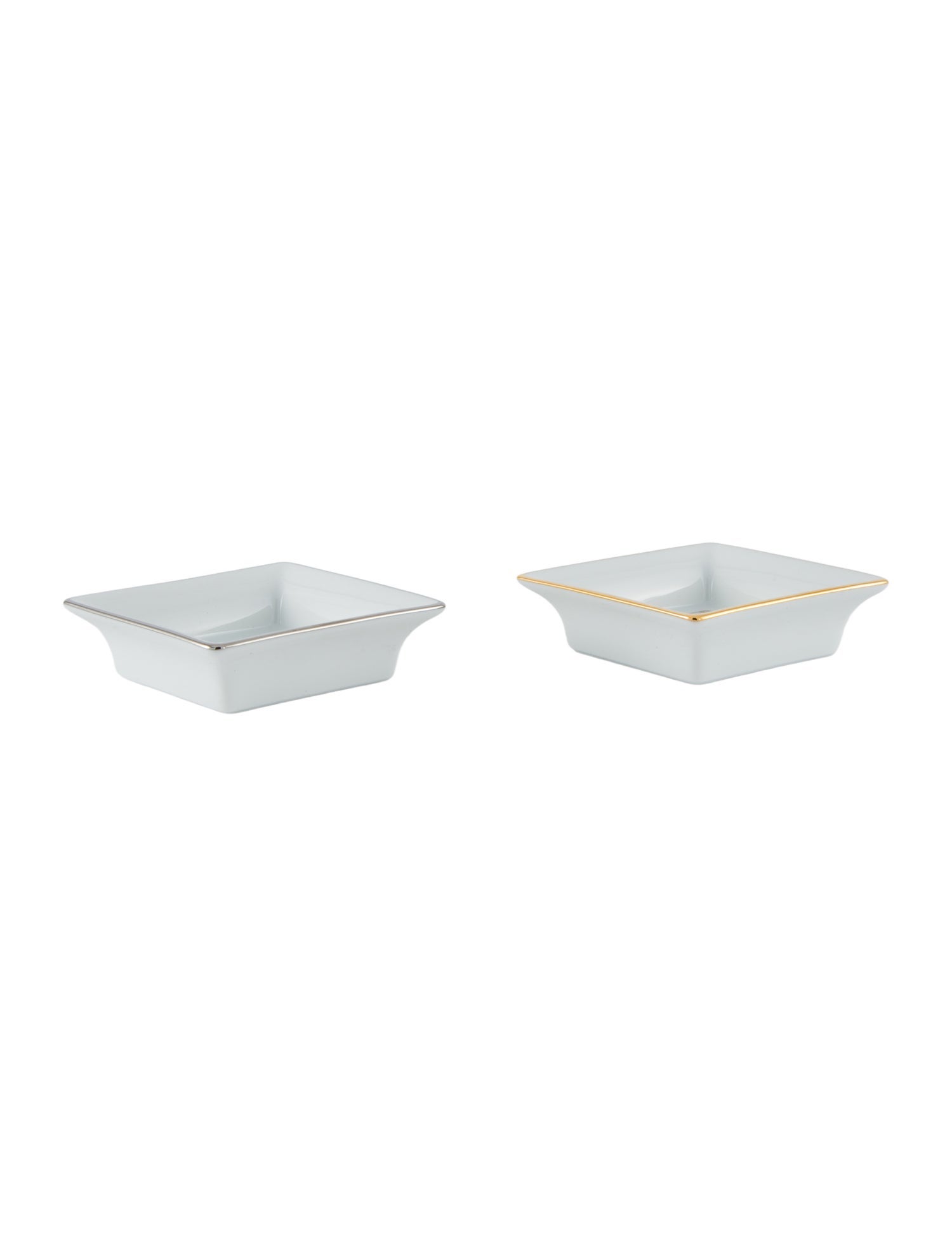 Cartier Pair Of Porcelain Catchall Trays