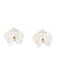 Cartier Mother of Pearl Caresse d'Orchidées Stud Earrings
