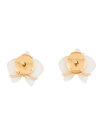 Cartier Mother of Pearl Caresse d'Orchidées Stud Earrings