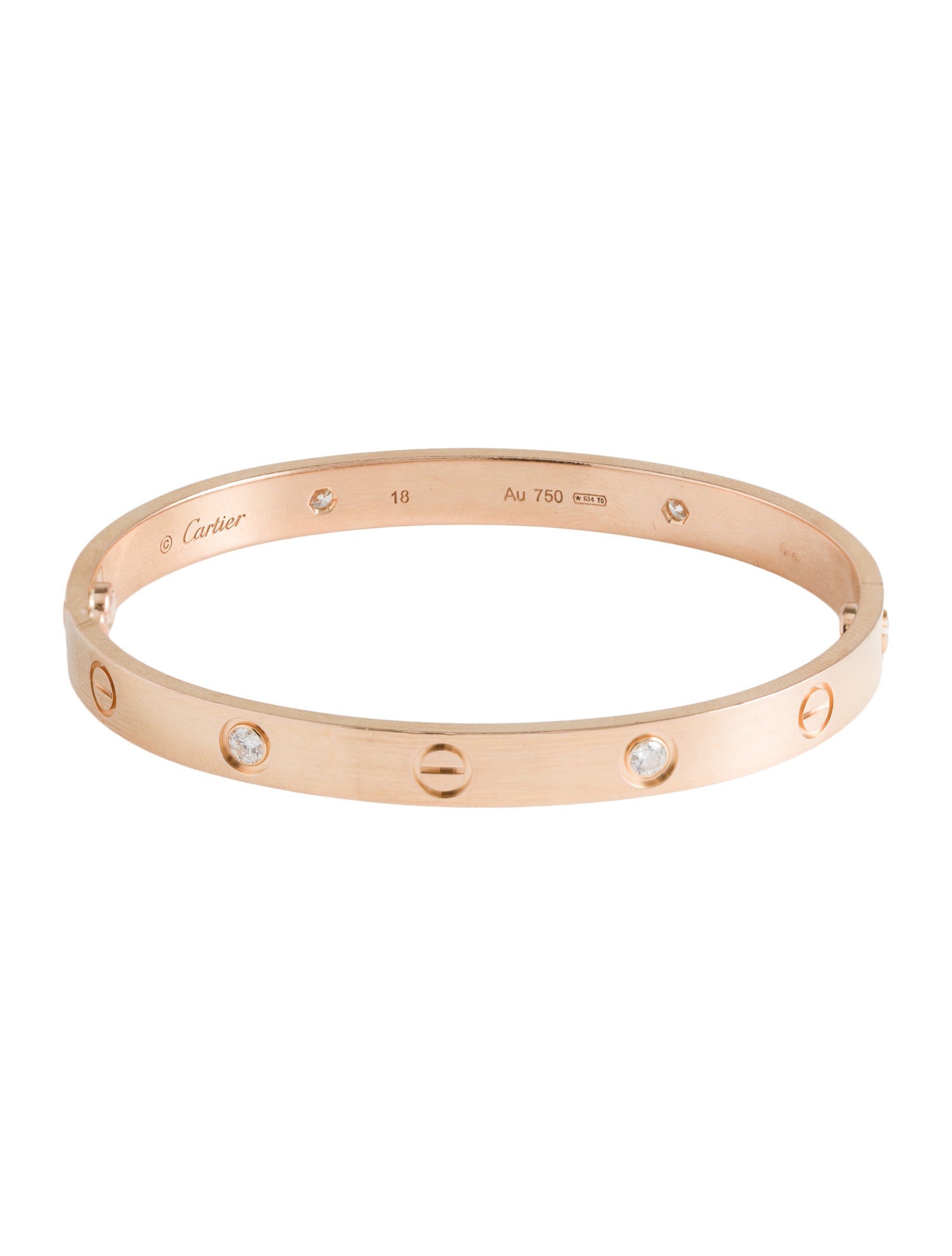 Cartier 4 Diamond LOVE Bracelet