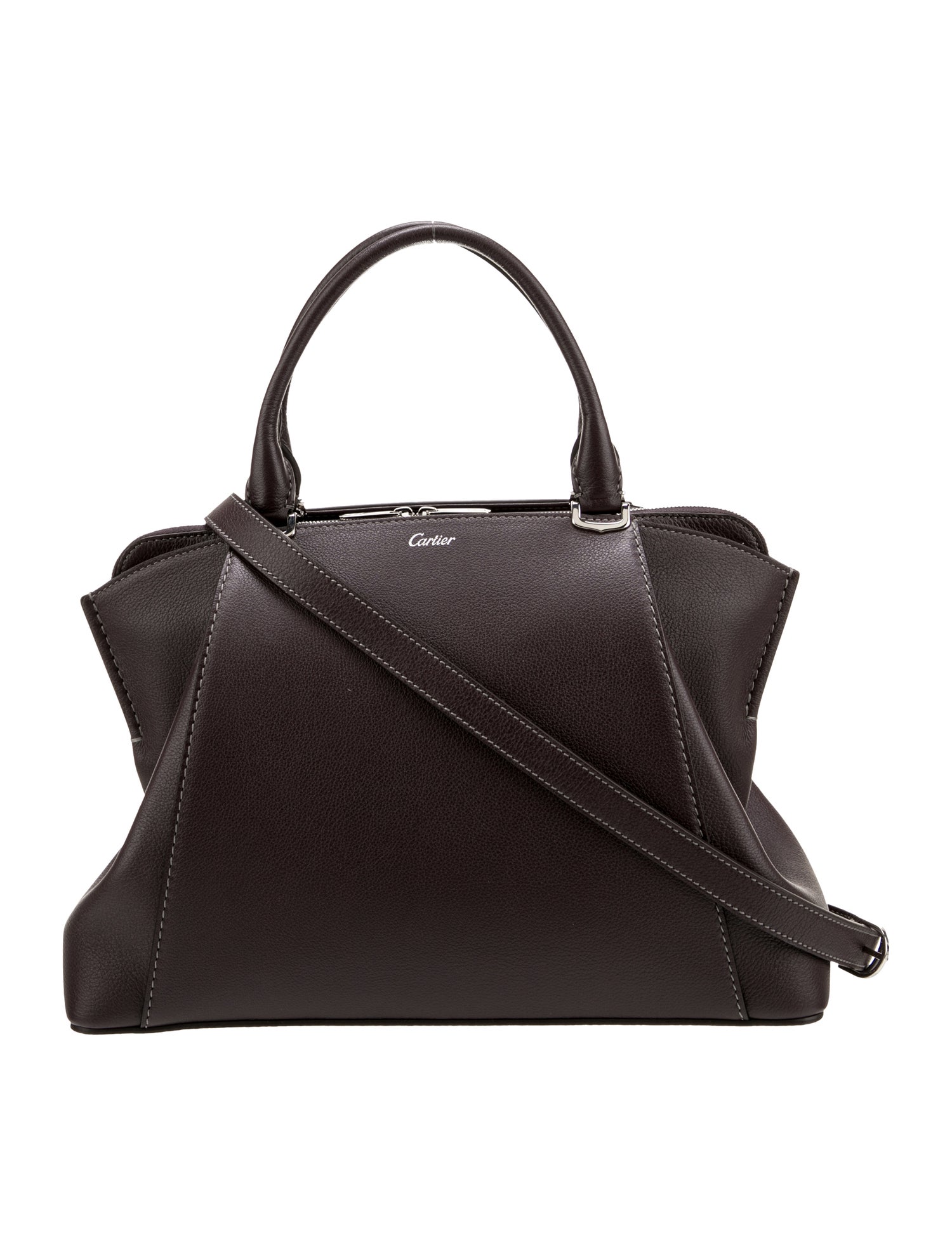 Cartier Leather Top Handle Bag w/ Tags