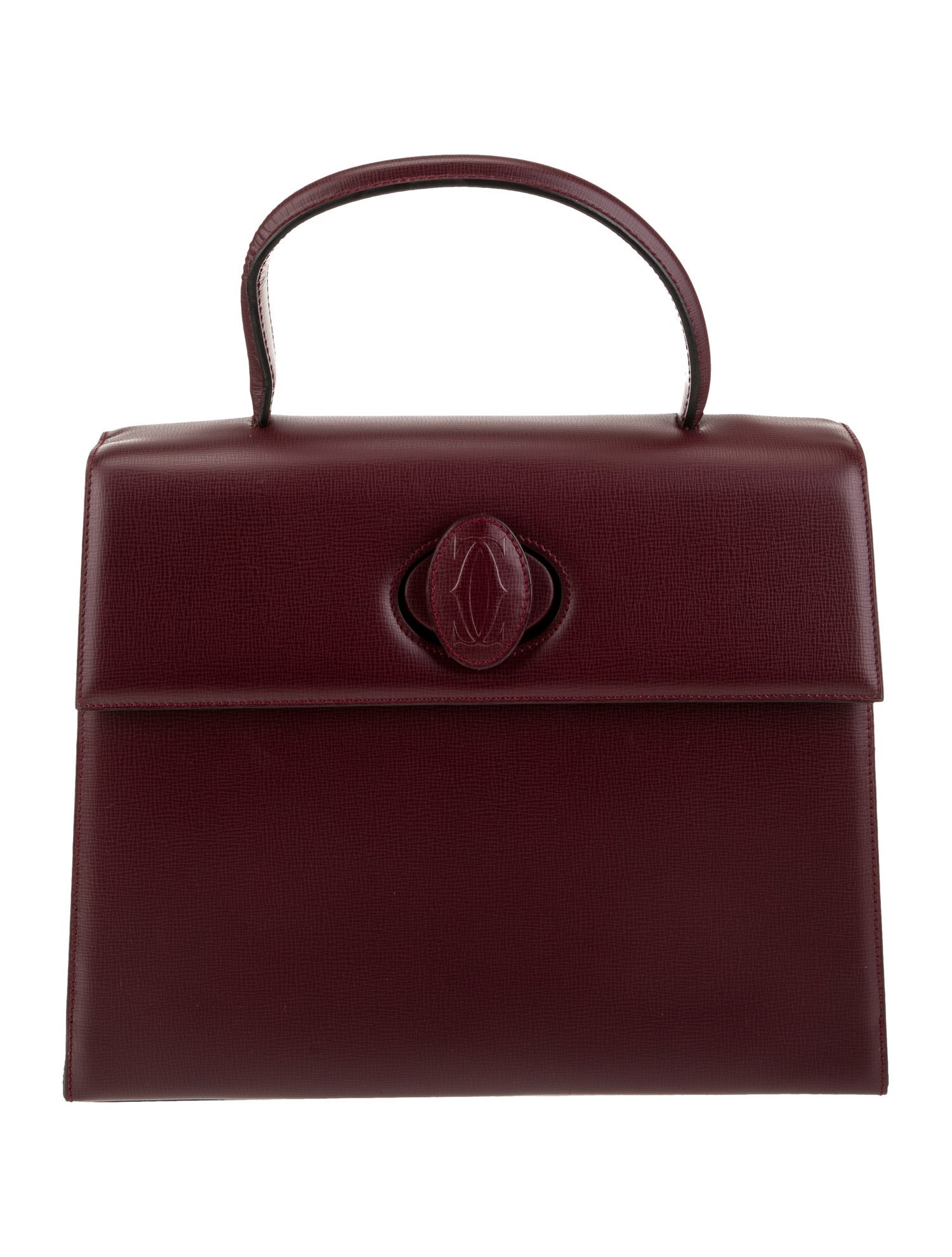 Cartier Leather Top Handle Bag