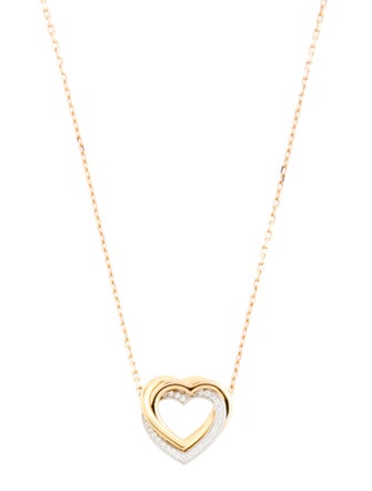 Cartier Diamond Trinity Heart Necklace