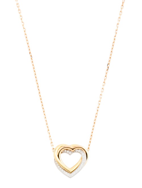 Cartier Diamond Trinity Heart Necklace