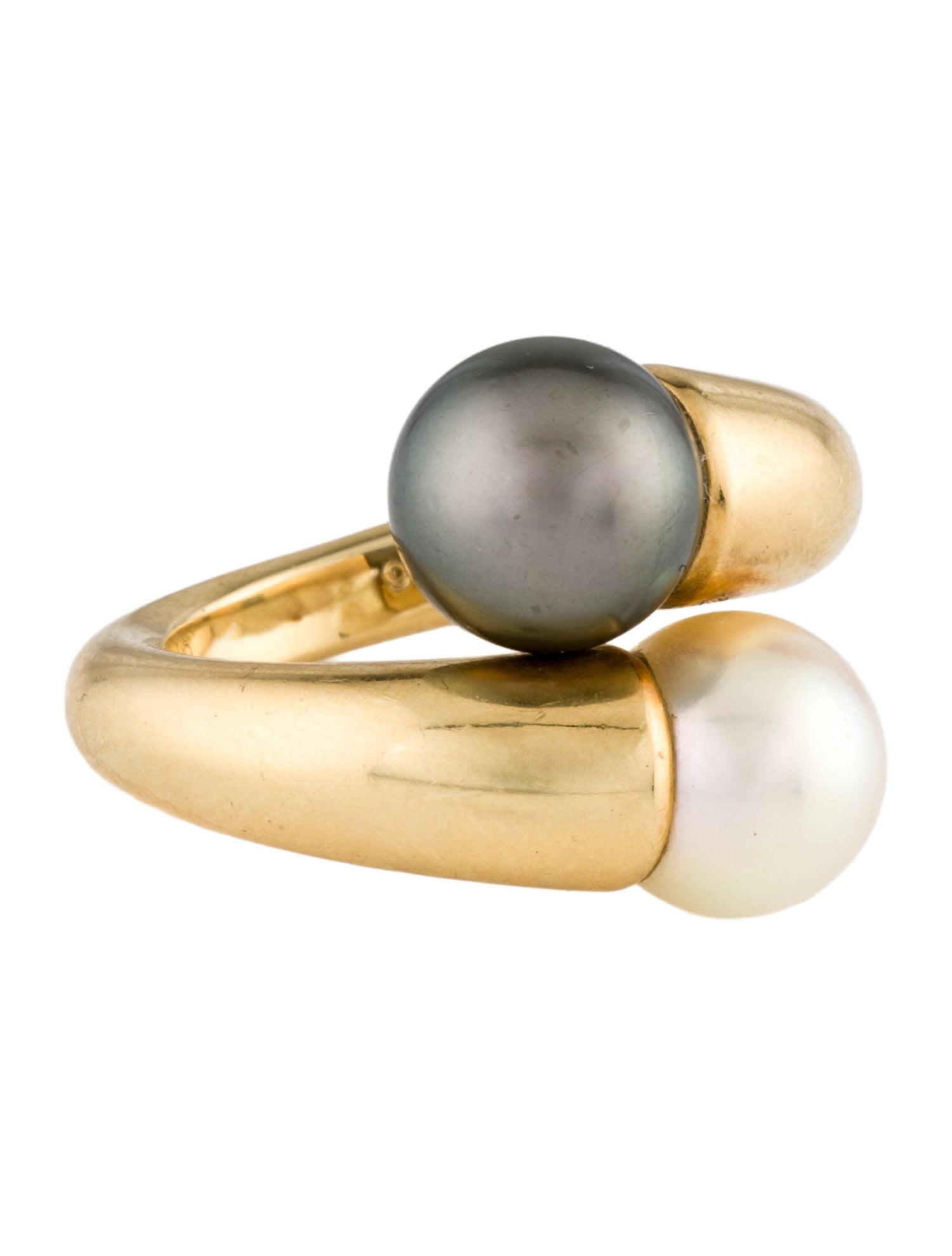 Cartier Vintage Pearl Toi et Moi Ring