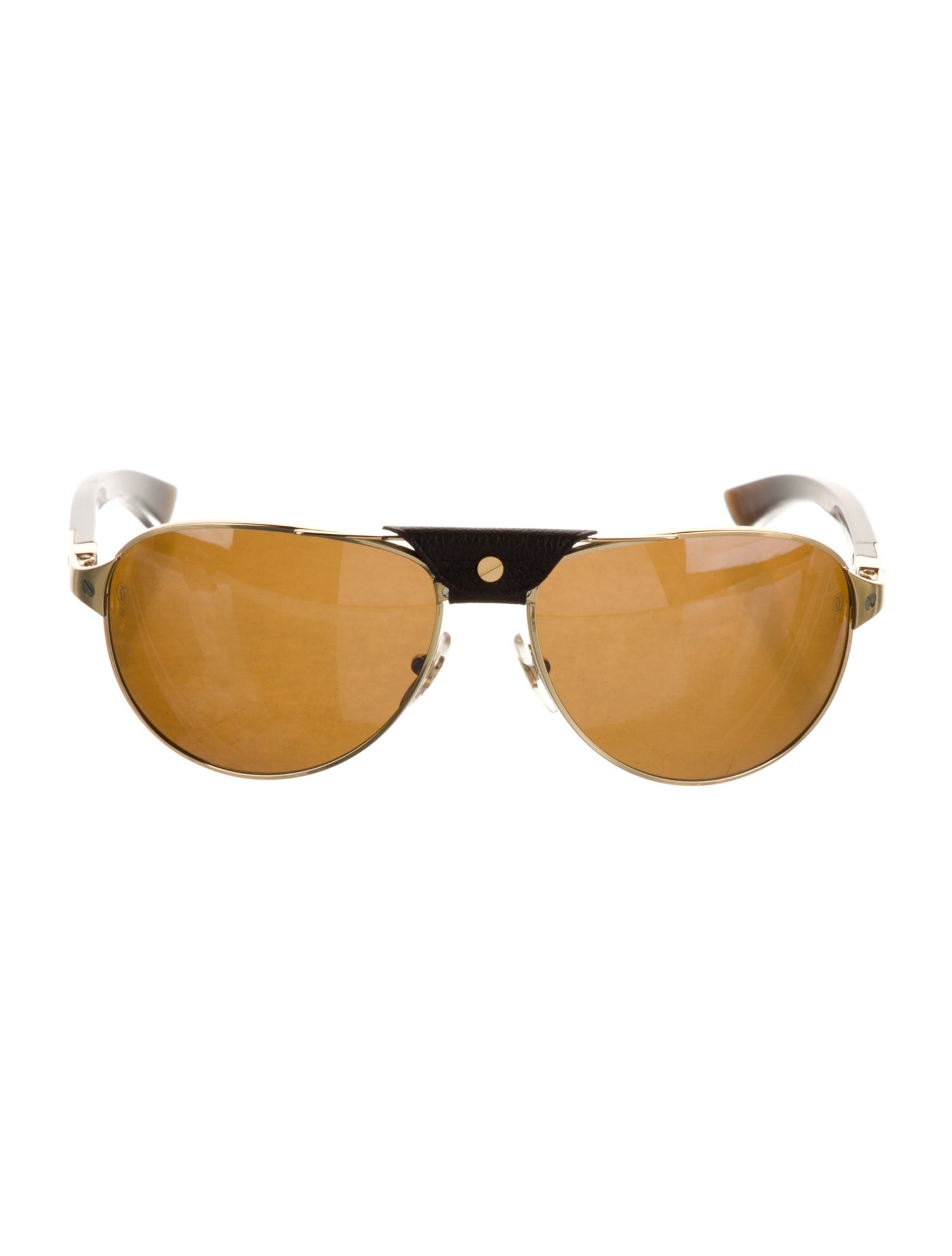 Cartier Horn Edition Santos-Dumont Aviator Sunglasses