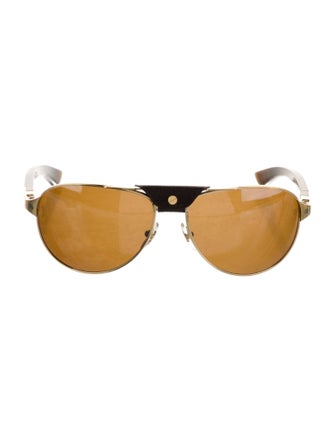 Cartier Horn Edition Santos-Dumont Aviator Sunglasses