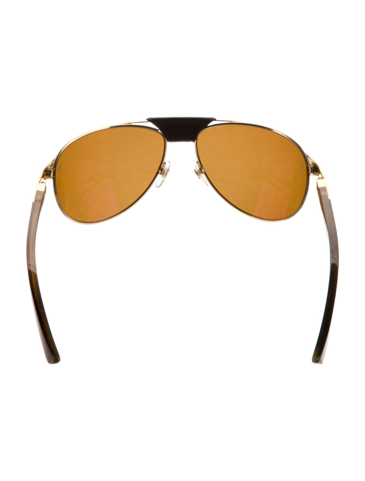 Cartier Horn Edition Santos-Dumont Aviator Sunglasses