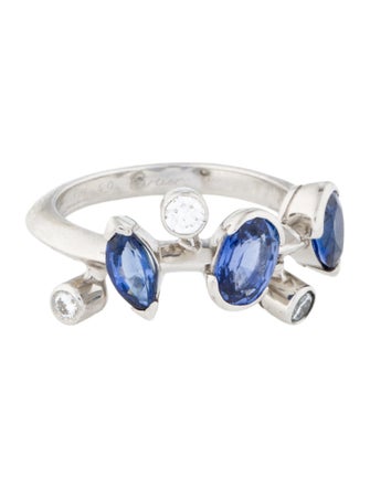 Cartier Platinum Sapphire & Diamond Meli Melo Ring