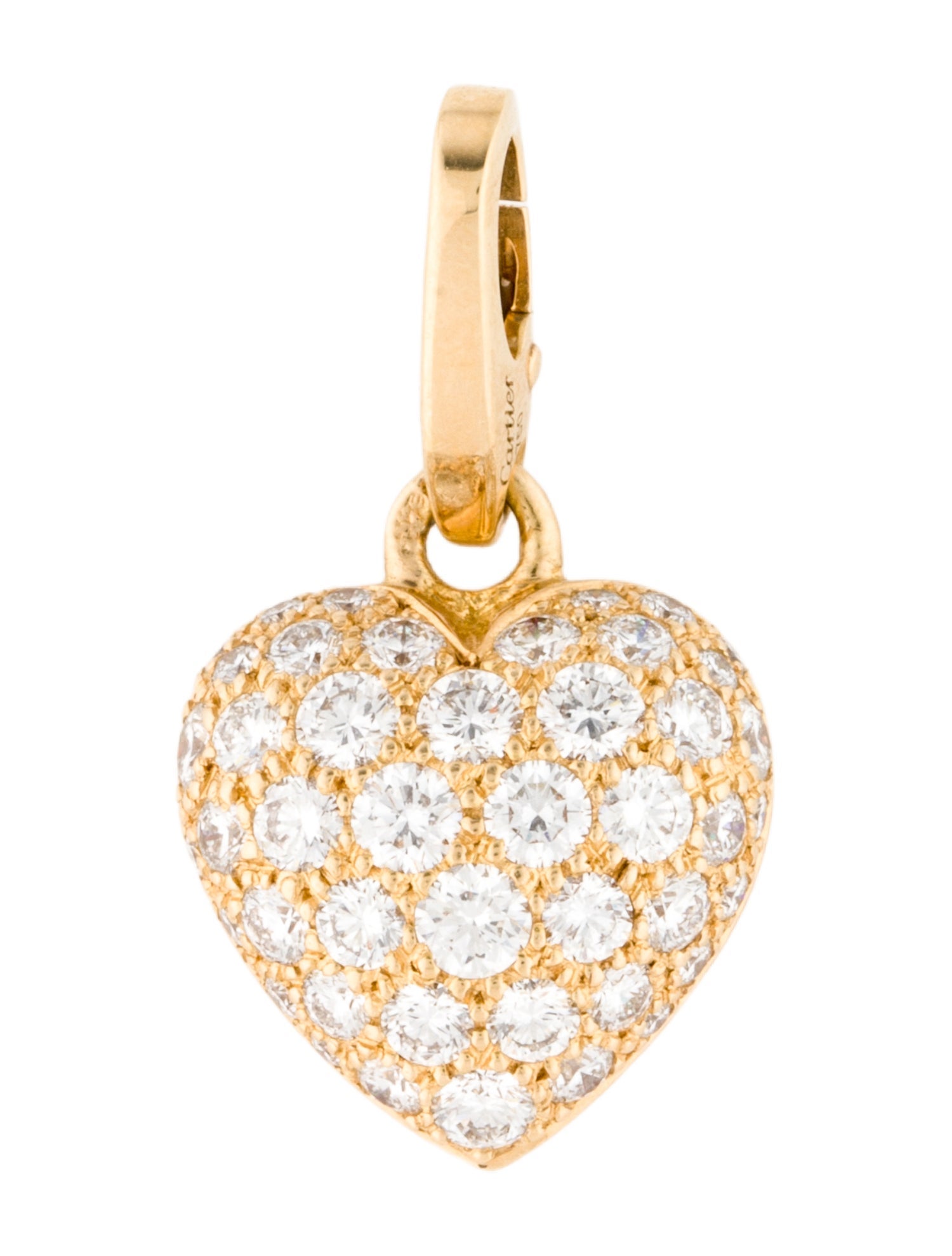 Cartier Diamond Heart Charm Pendant