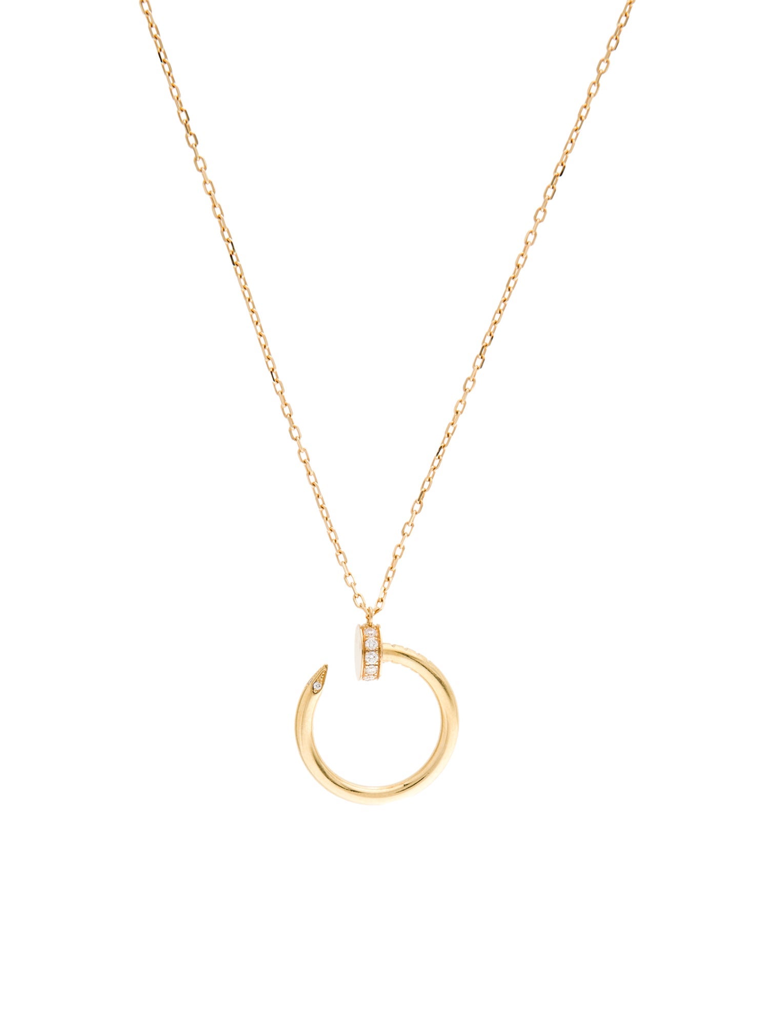 Cartier Diamond Juste Un Clou Pendant Necklace