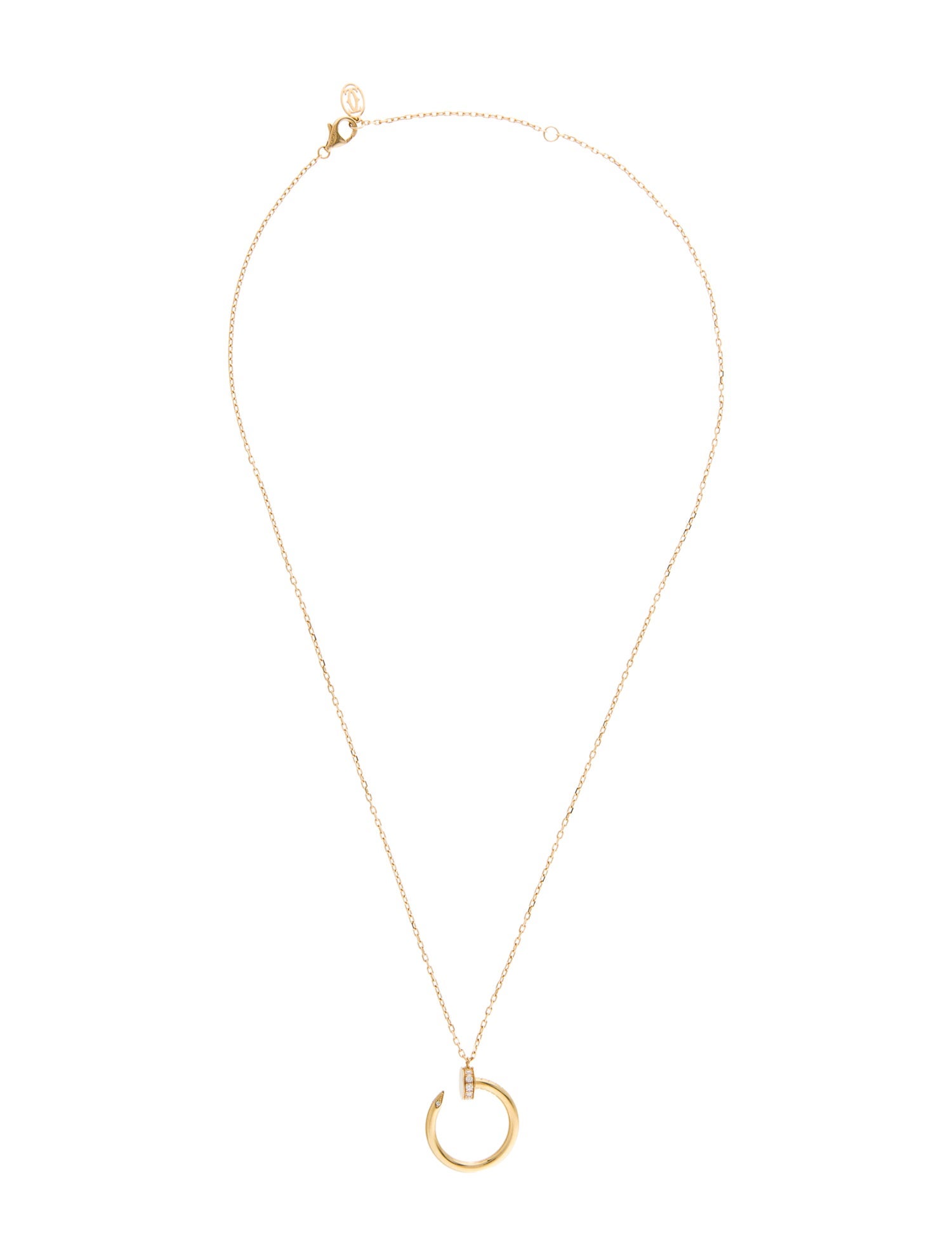 Cartier Diamond Juste Un Clou Pendant Necklace