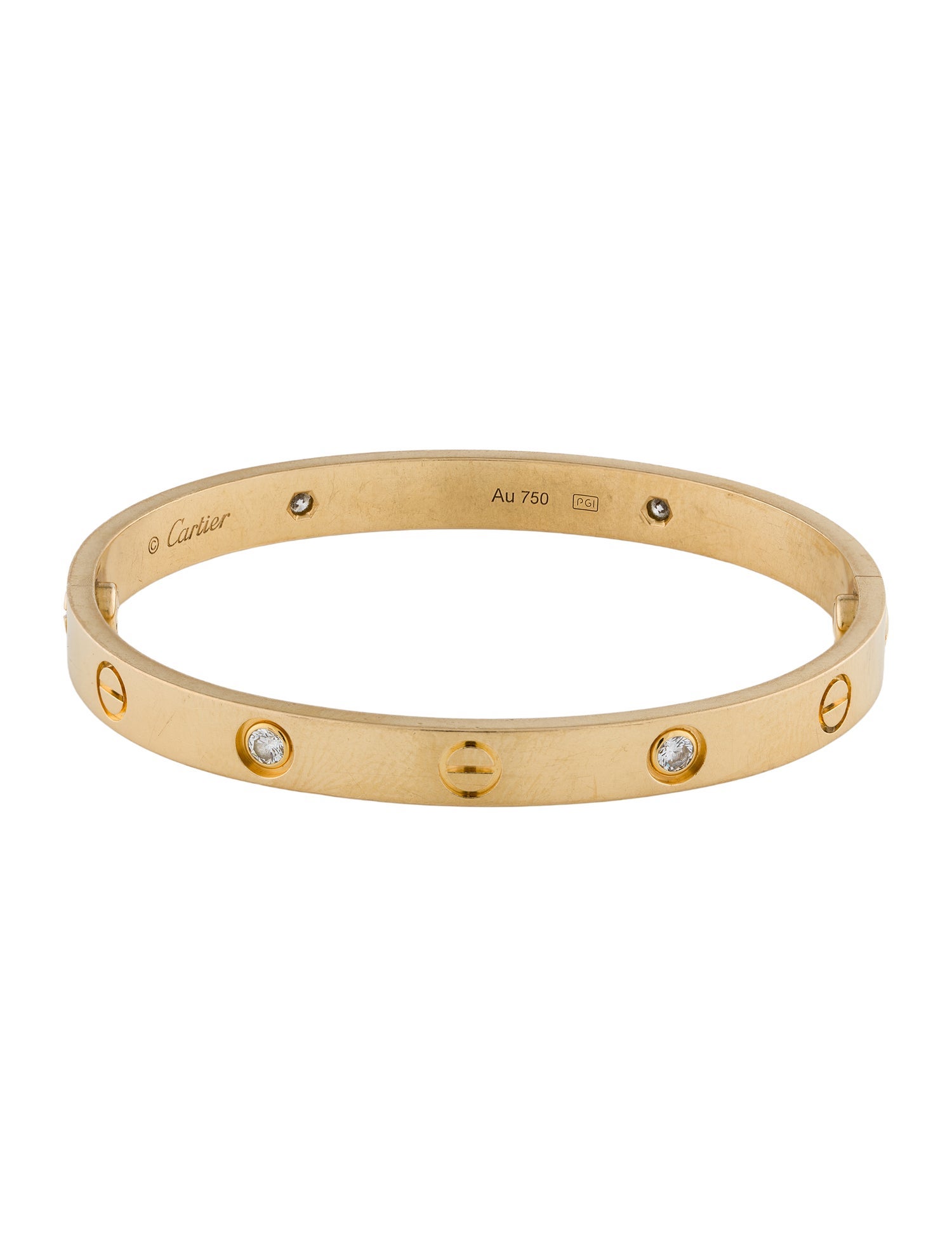 Cartier 4 Diamond Classic LOVE Bracelet