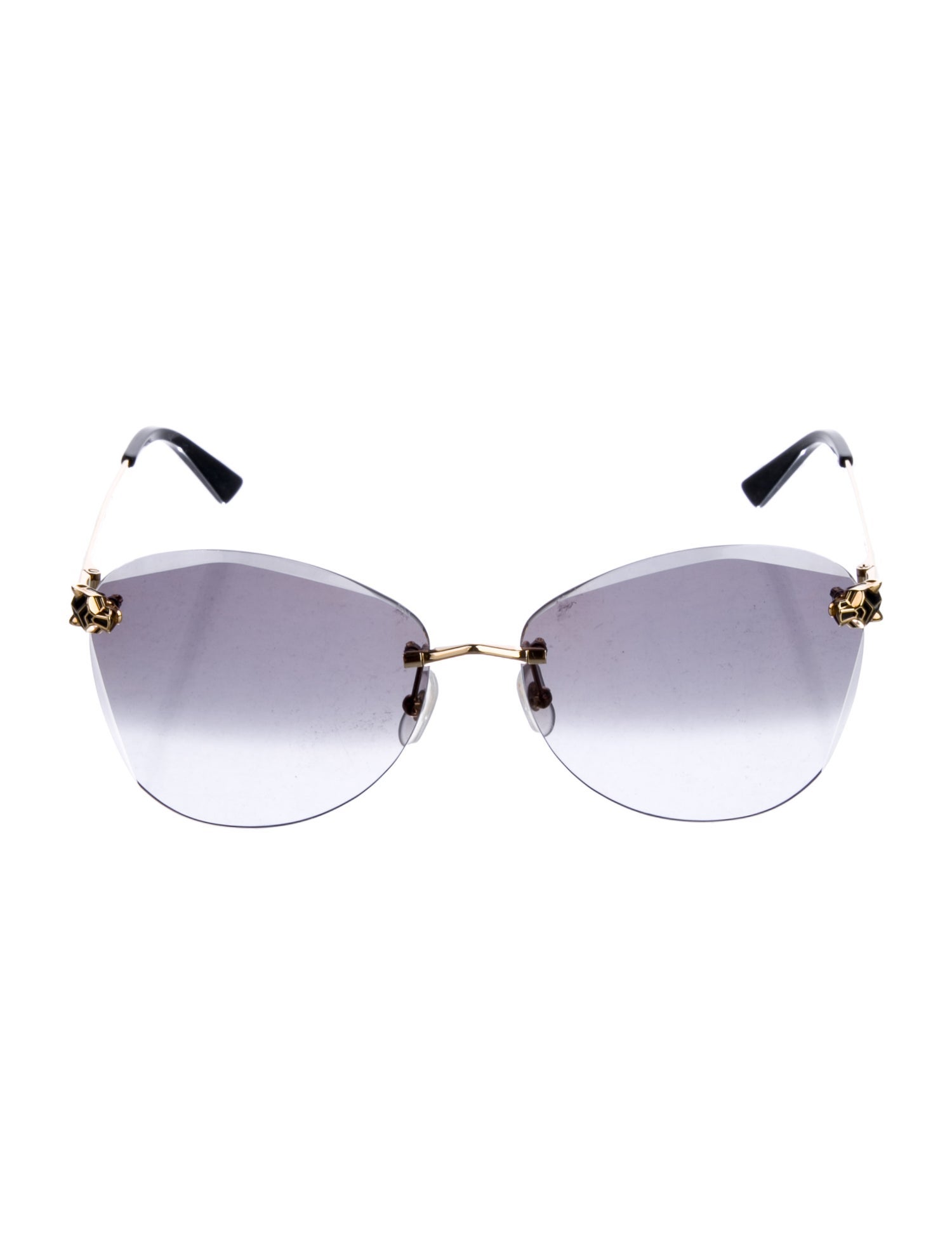Cartier 18K Panthère de Cartier Oversize Sunglasses