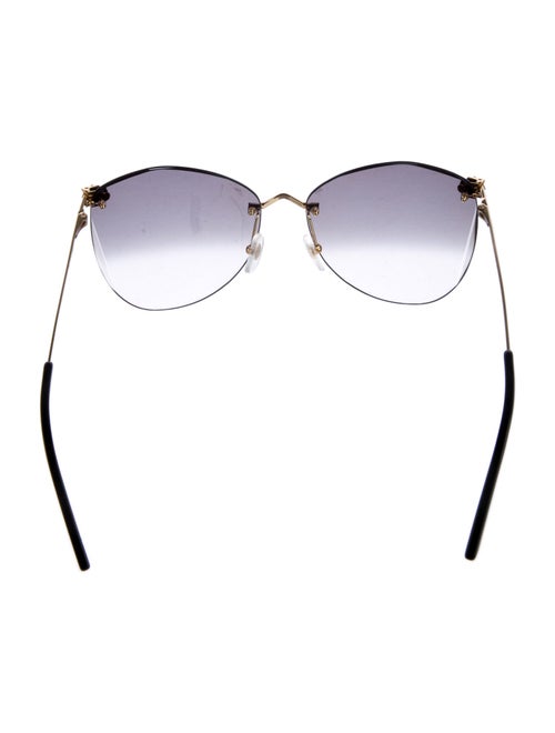 Cartier 18K Panthère de Cartier Oversize Sunglasses