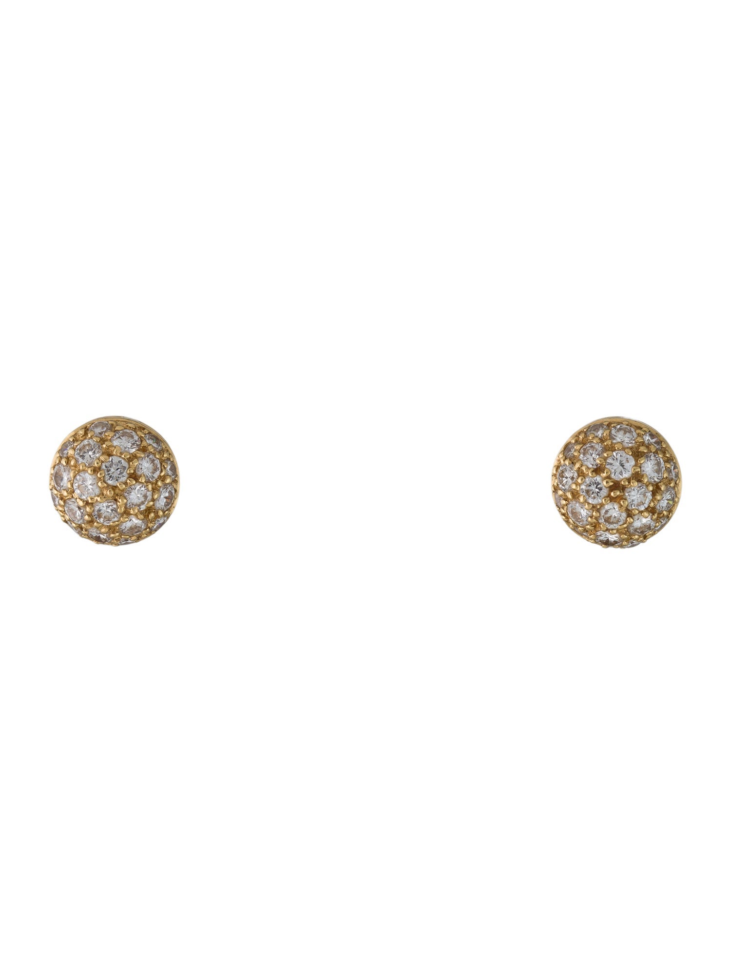 Cartier Diamond Dome Earrings