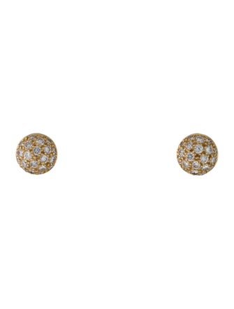 Cartier Diamond Dome Earrings