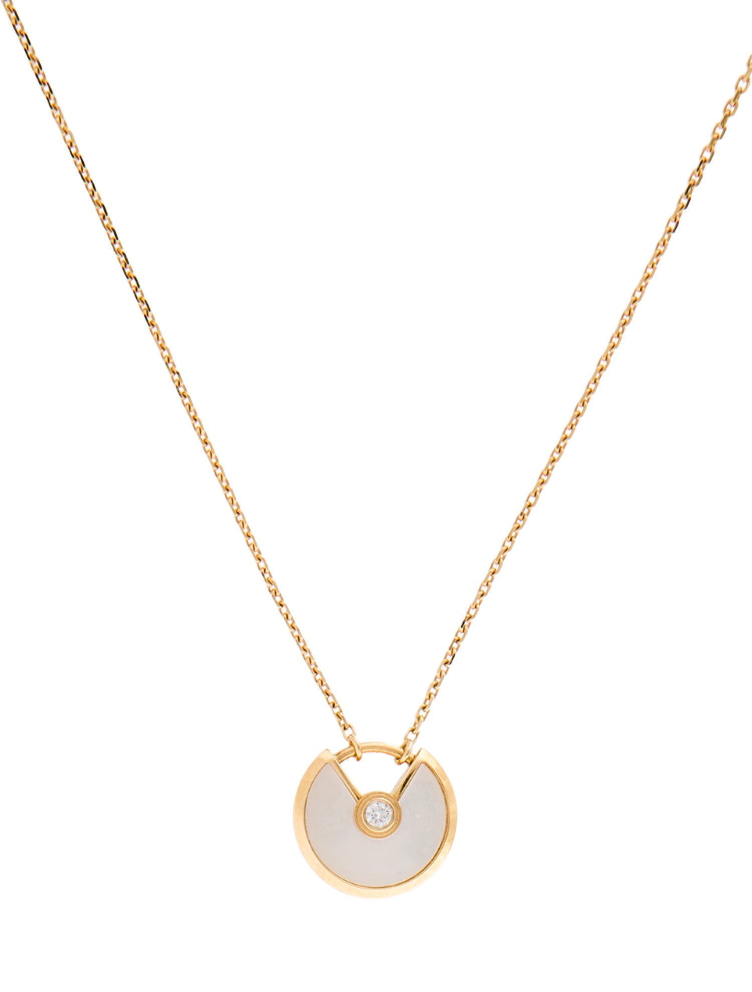 Cartier Mother of Pearl Amulette de Cartier Necklace, XS Model