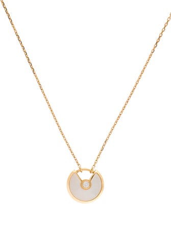 Cartier Mother of Pearl Amulette de Cartier Necklace, XS Model