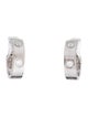 Cartier 2 Diamond Classic LOVE Hoop Earrings