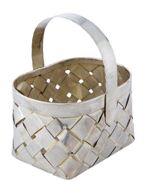 Cartier Sterling Silver Woven Mini Basket
