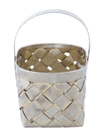 Cartier Sterling Silver Woven Mini Basket