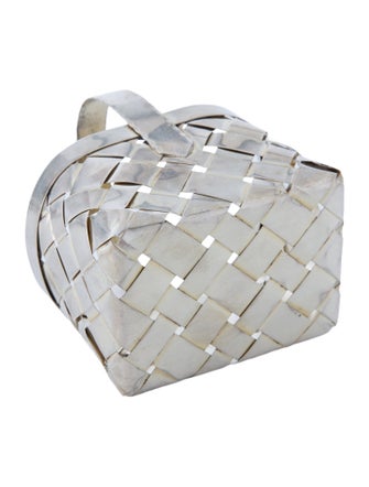Cartier Sterling Silver Woven Mini Basket