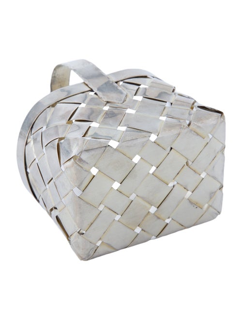 Cartier Sterling Silver Woven Mini Basket