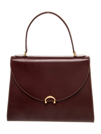 Cartier Leather Top Handle Bag