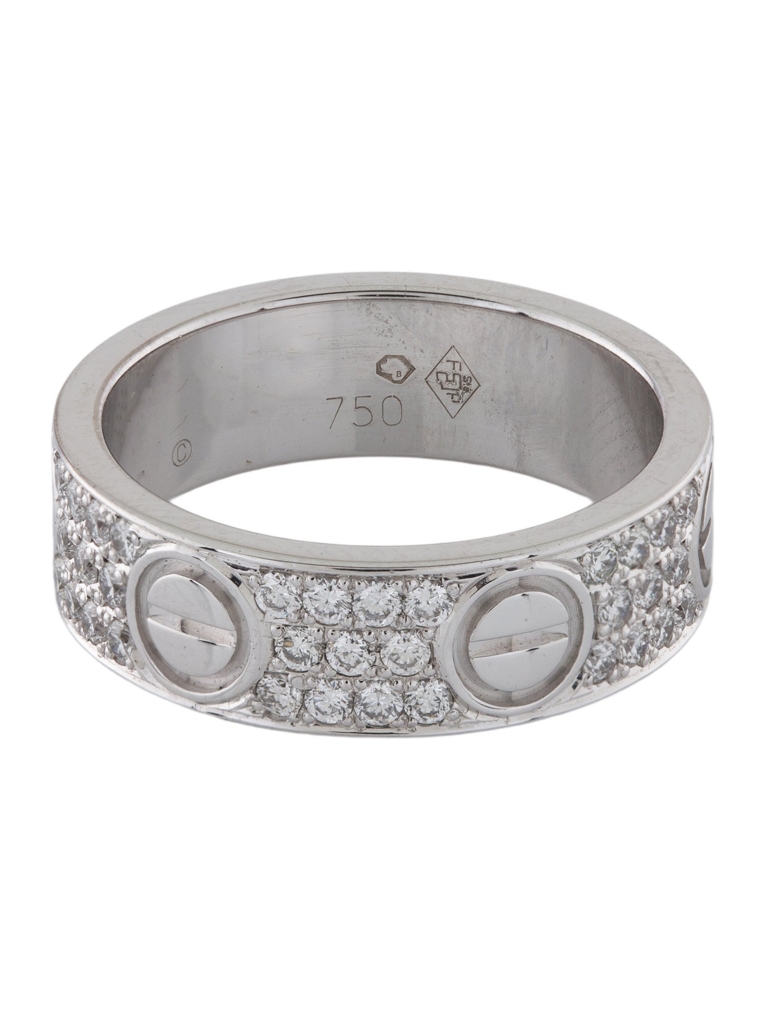 Cartier Vintage LOVE Ring, Pavéd