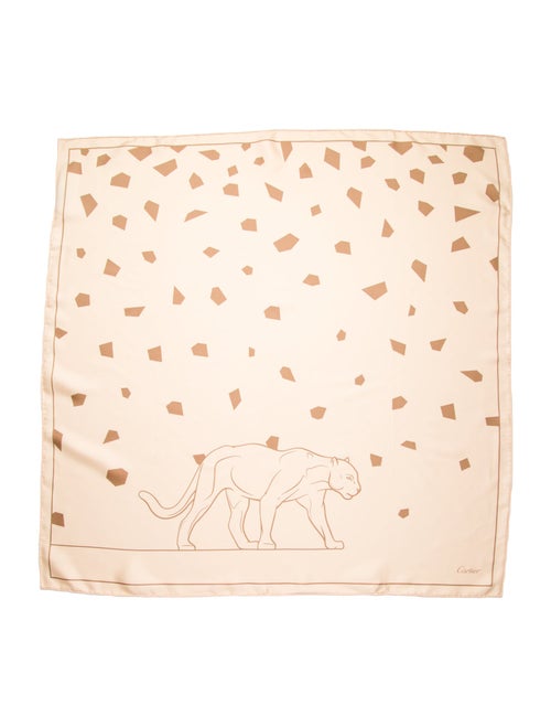 Cartier Silk Floral Print Scarf