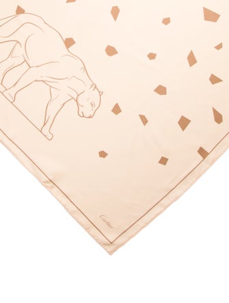 Cartier Silk Floral Print Scarf