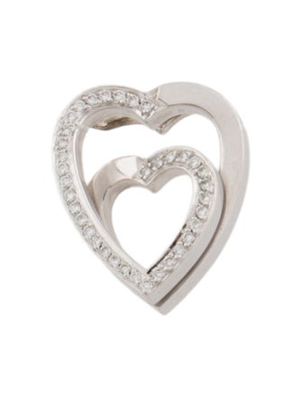 Cartier Diamond Nesting Hearts Pendant