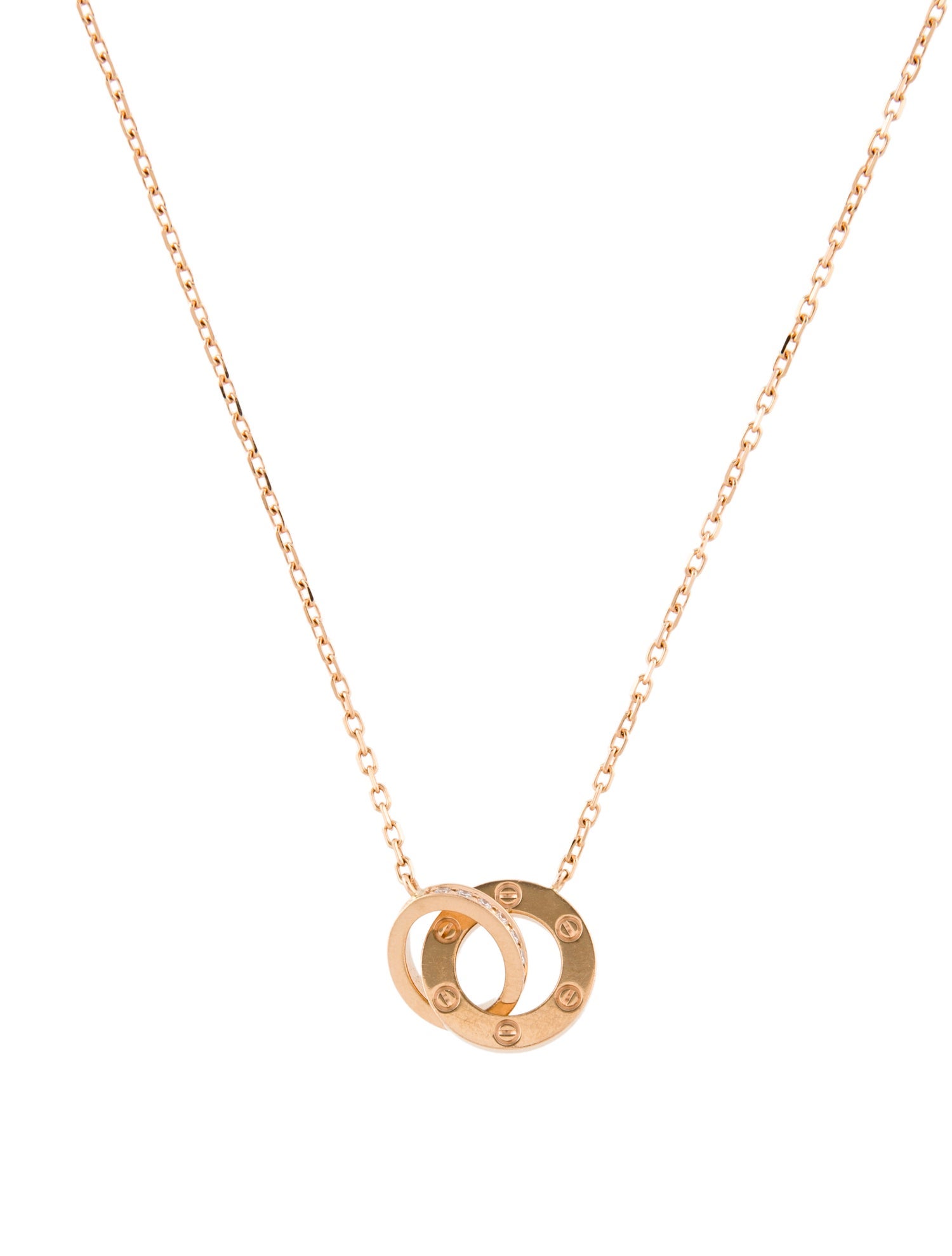 Cartier Paved LOVE Pendant Necklace