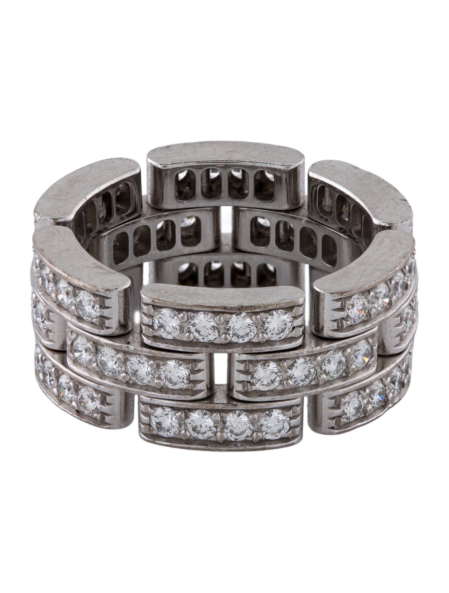 Cartier Diamond Maillon Panthère Ring, Pavéd