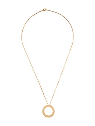 Cartier 3 Diamond LOVE Pendant Necklace