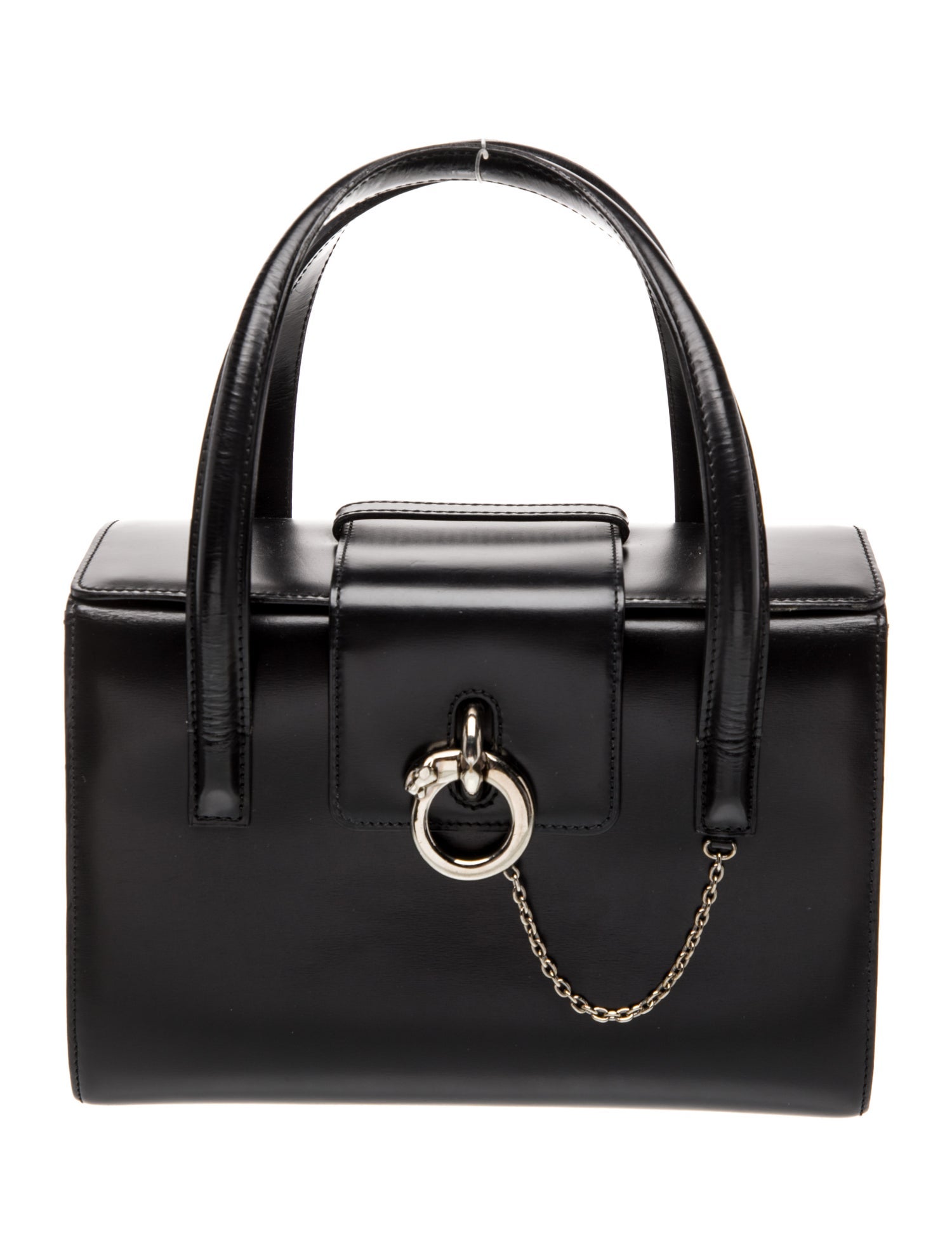 Cartier Leather Top Handle Bag
