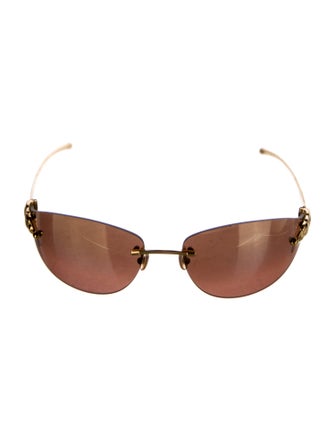 Cartier Cat-Eye Mirrored Sunglasses