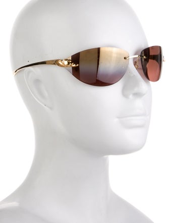 Cartier Cat-Eye Mirrored Sunglasses