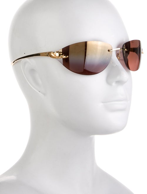 Cartier Cat-Eye Mirrored Sunglasses