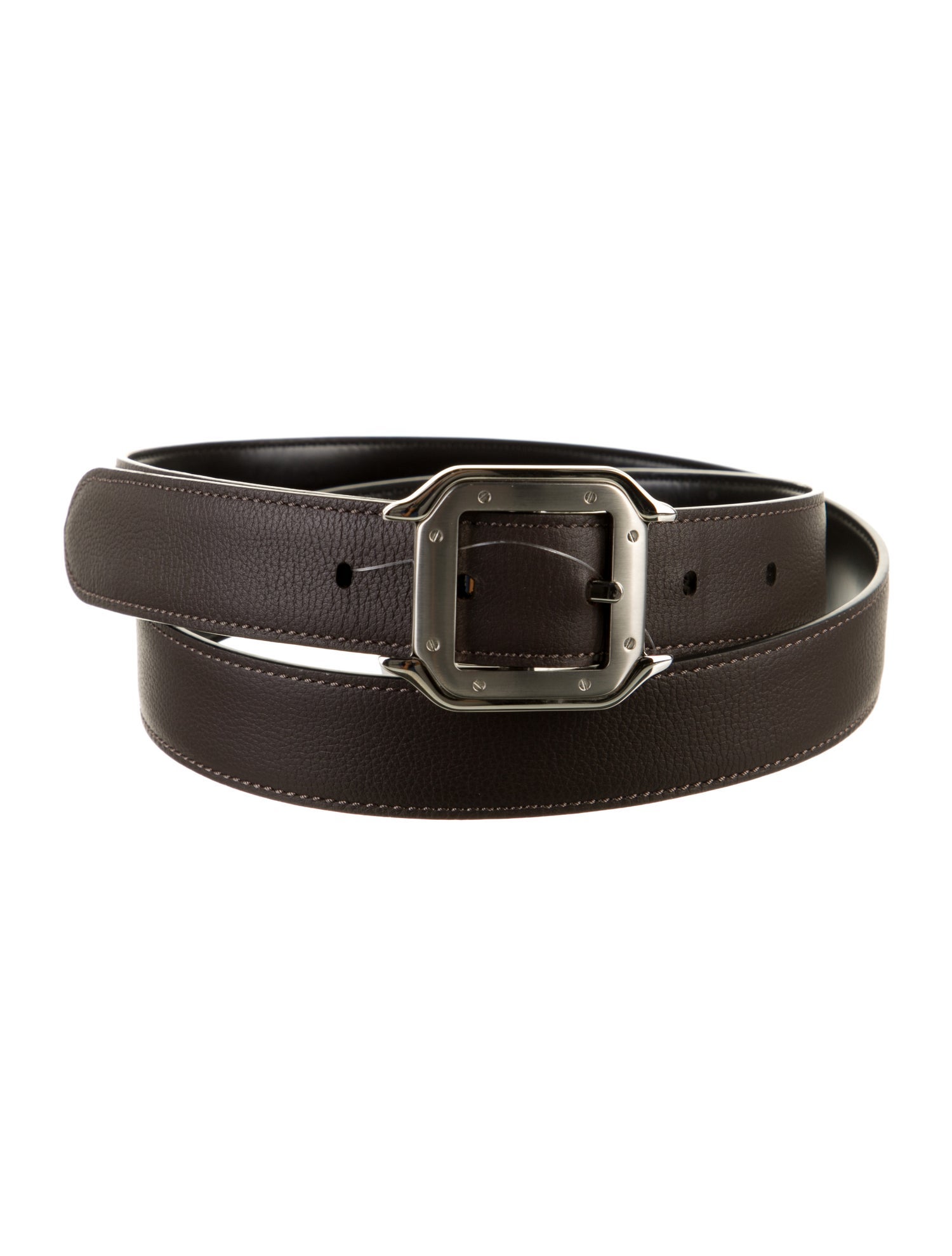 Cartier Reversible Santos Skinny Belt