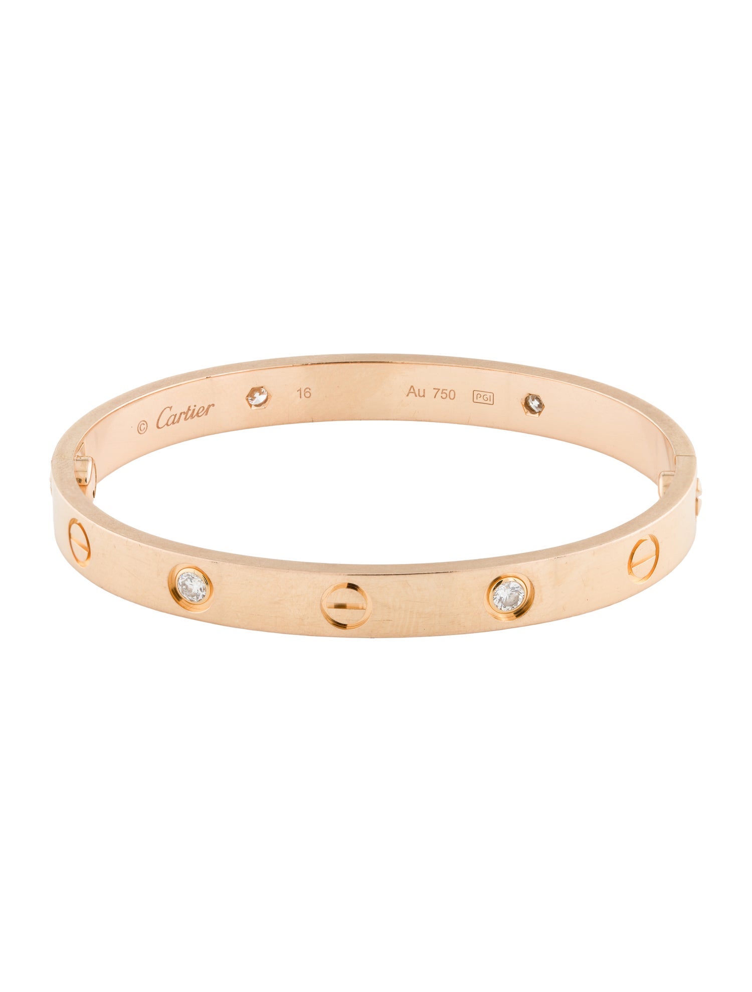 Cartier 4 Diamond Classic LOVE Bracelet