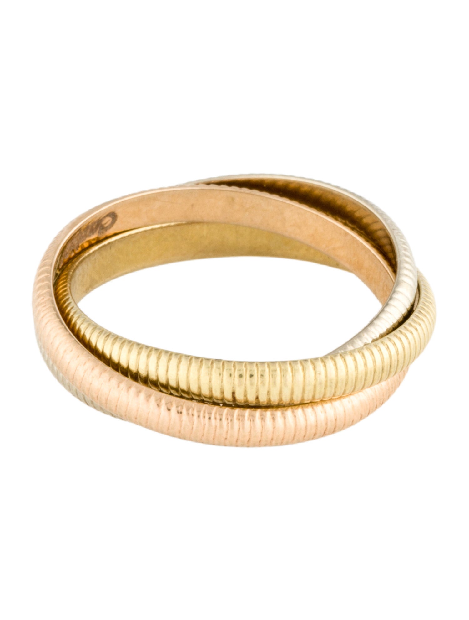 Cartier Vintage Small Ribbed Trinity Ring