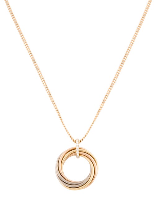 Cartier Diamond Trinity Pendant Necklace, 7 Rows