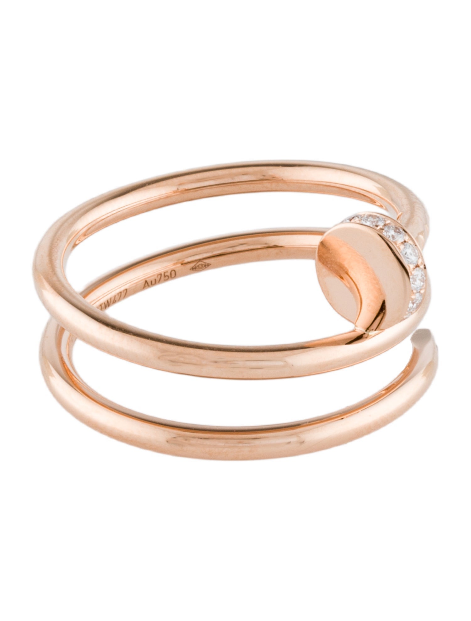 Cartier Juste un Clou Ring, Double, Diamonds