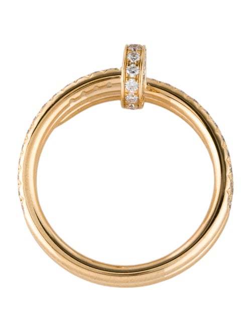 Cartier Juste un Clou Ring, Double, Half-Paved