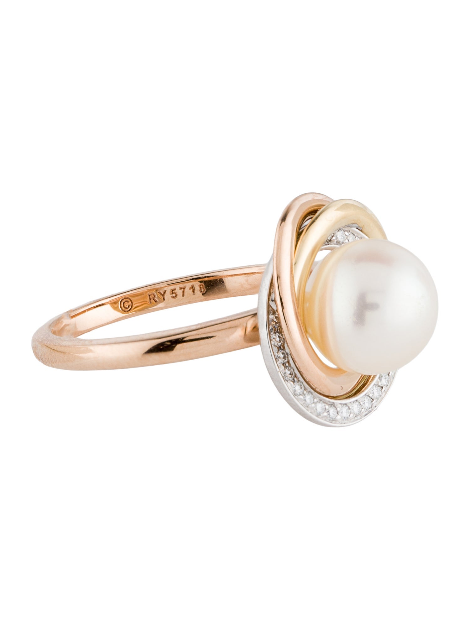 Cartier Pearl Trinity Ring