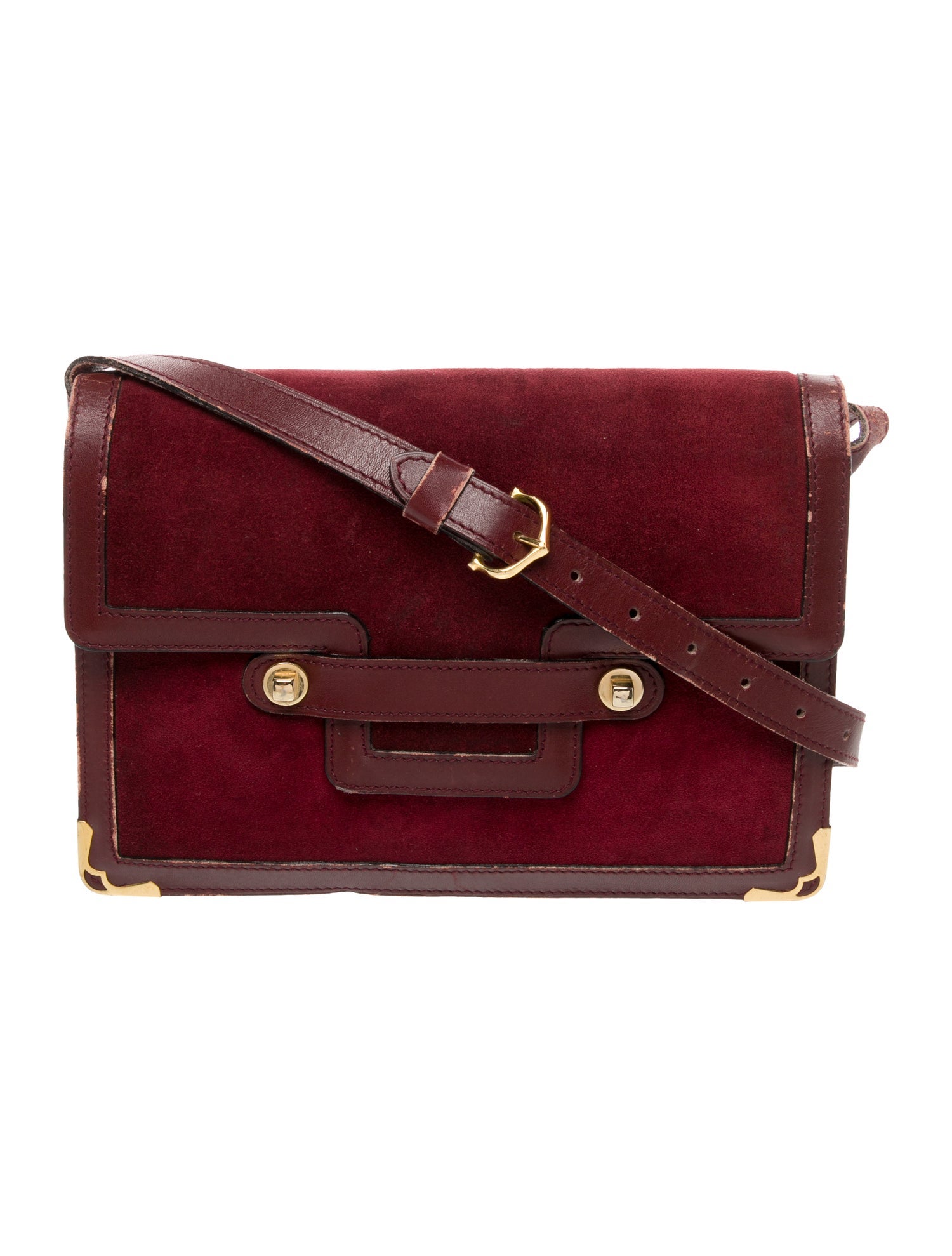 Must de Cartier Suede Crossbody Bag Vintage